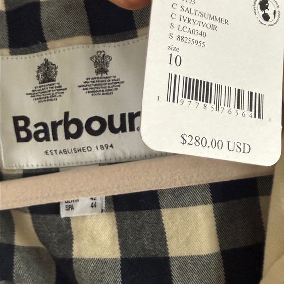 Barbour- Maeva-Utility Jacket, Cream-Size 10 - Picture 5 of 16